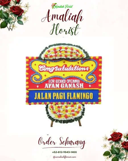 Sewa Papan Bunga Pedes